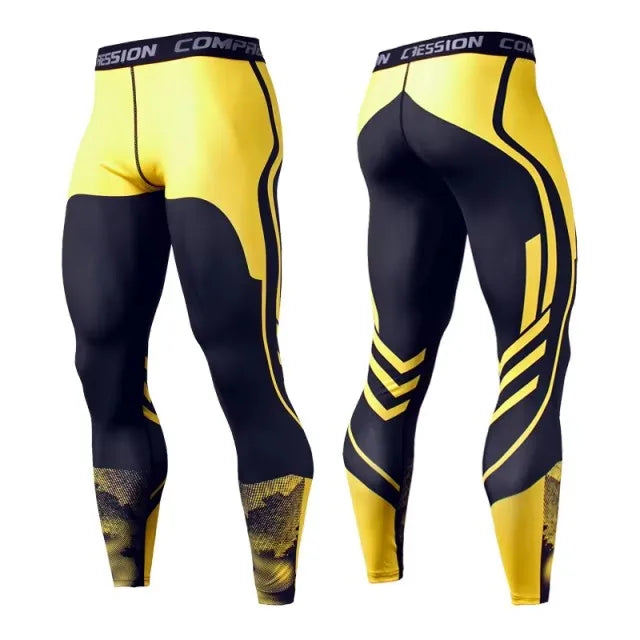 Men’s Compression Pants – Athletic Training Leggings for Gym, Running, Cycling & Sports – Quick Dry, Skinny Fit Workout Tights