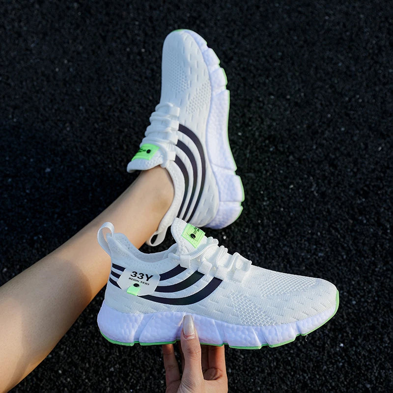 Casual Breathable Sneakers – Lightweight Mesh Running Shoes for Walking, Jogging & Outdoor Sports