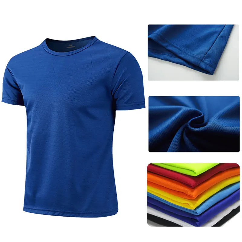 Men & Women Quick Dry Sports T-Shirt – Breathable Short Sleeve Gym Top for Running, Training, and Fitness | Unisex Moisture-Wicking Activewear Jersey