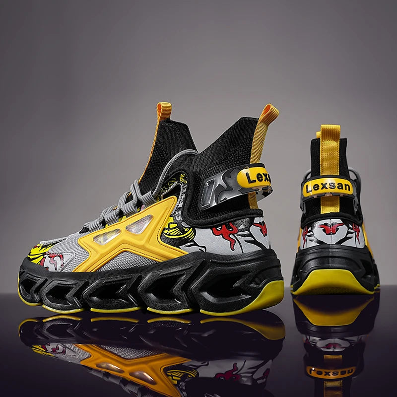 Men's Fashion Sneakers – Breathable Casual Running Shoes, Lightweight Sports Trainers, Comfortable Athletic Footwear