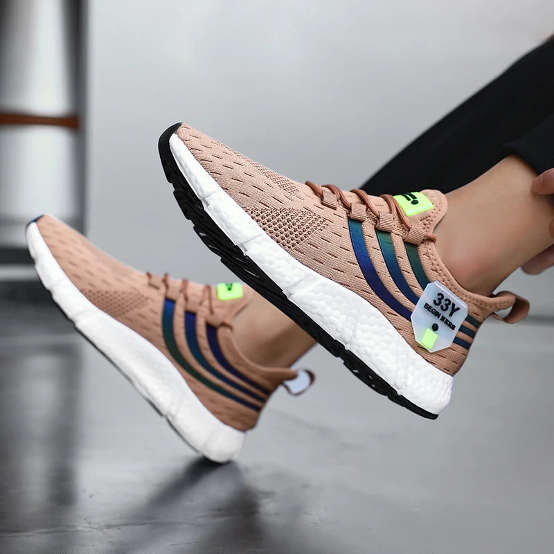 Casual Breathable Sneakers – Lightweight Mesh Running Shoes for Walking, Jogging & Outdoor Sports