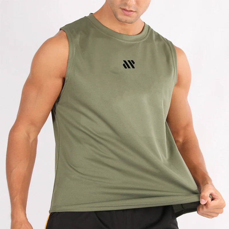 Men’s Sleeveless Fitness Training Vest – Lightweight Gym & Running Tank Top, shirt