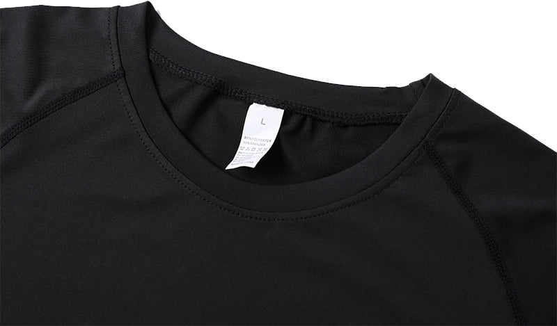 Men’s Cross Print Compression Shirt – Short/Long Sleeve Rash Guard Gym Top, Quick-Dry Base Layer – Hides Belly Fat & Gynecomastia