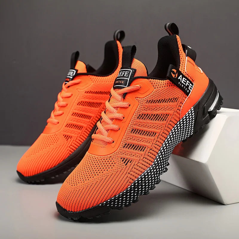 Men’s Running Shoes – Breathable Lightweight Outdoor Sports Sneakers, Comfortable Athletic Training Footwear