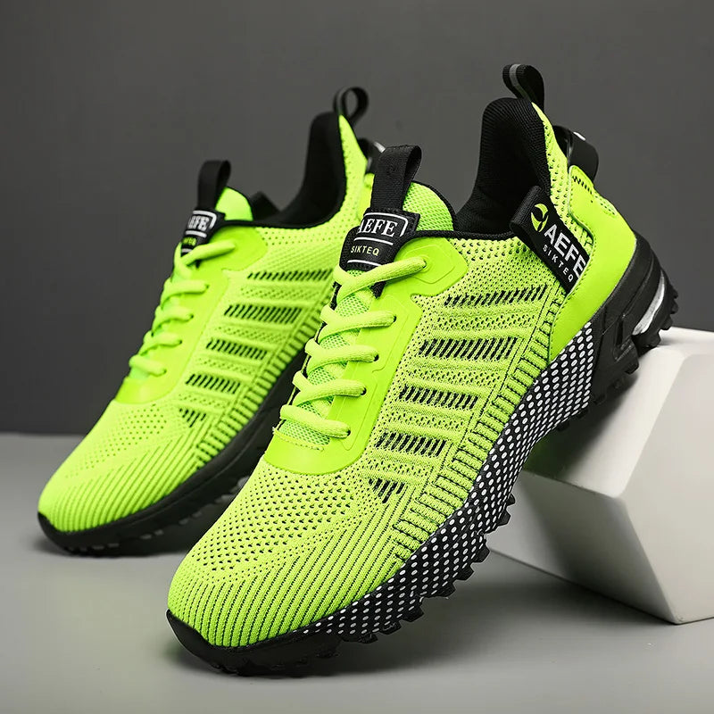 Men’s Running Shoes – Breathable Lightweight Outdoor Sports Sneakers, Comfortable Athletic Training Footwear