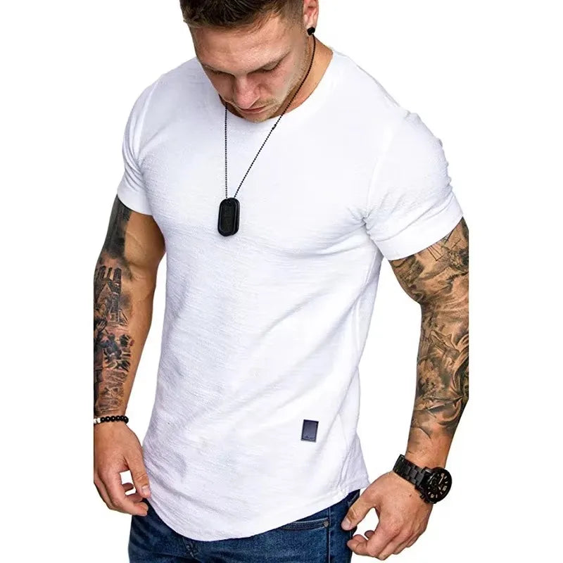 Men's Short Sleeve Crew Neck T-Shirt – Casual Basic Lightweight Fashion Tee for Daily Wear, Sports & Running