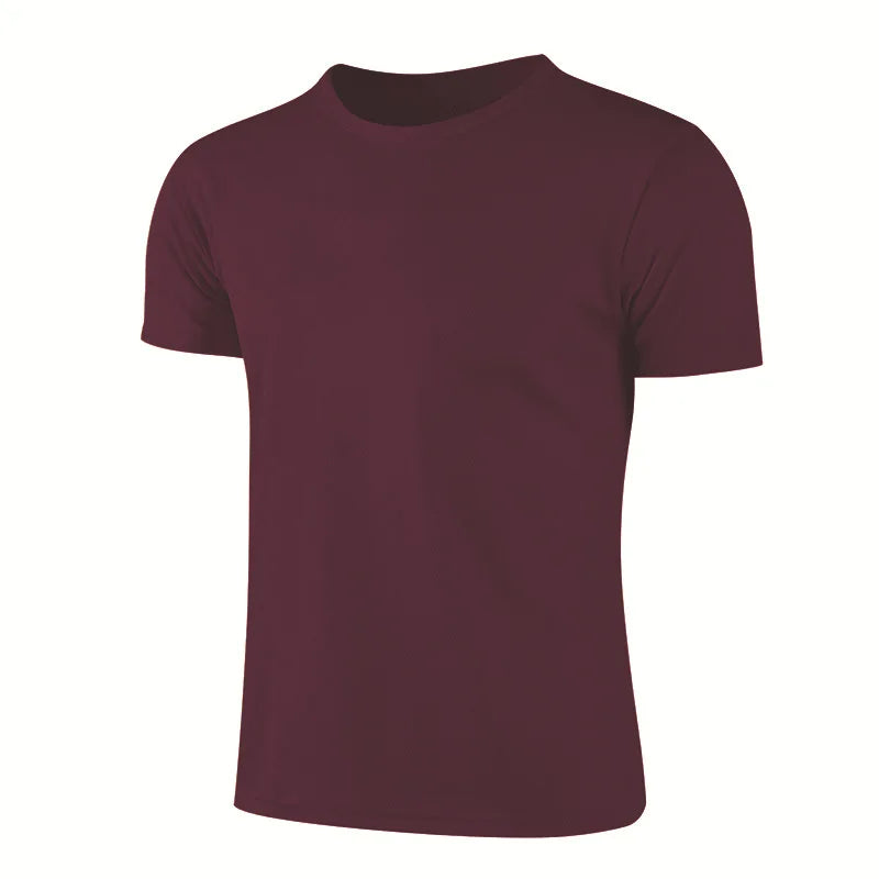 Men & Women Quick Dry Sports T-Shirt – Breathable Short Sleeve Gym Top for Running, Training, and Fitness | Unisex Moisture-Wicking Activewear Jersey