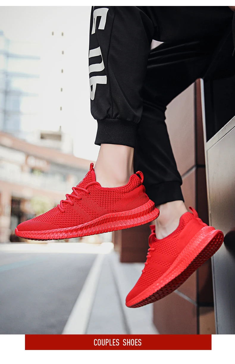 Men’s Breathable Mesh Sneakers – Lightweight Casual Running, Training & Walking Shoes