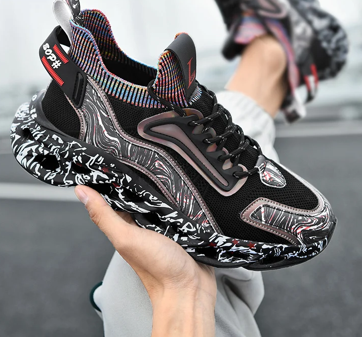 Men's Fashion Sneakers – Breathable Casual Running Shoes, Lightweight Sports Trainers, Comfortable Athletic Footwear