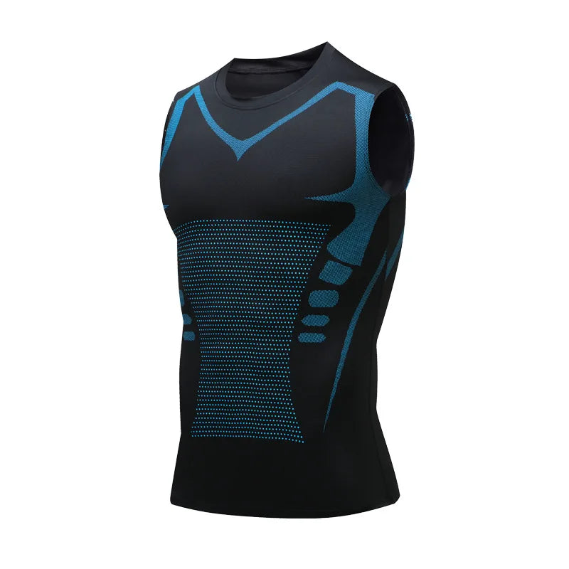 Men’s Compression Shirt for Slimming and Hiding Belly, Love Handles, and Gynecomastia | ErgonBoost 2.0