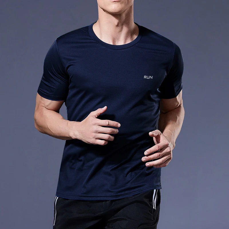 Men’s Quick-Dry Short Sleeve Gym T-Shirt – Lightweight Athletic Tee for Running, Fitness & Training