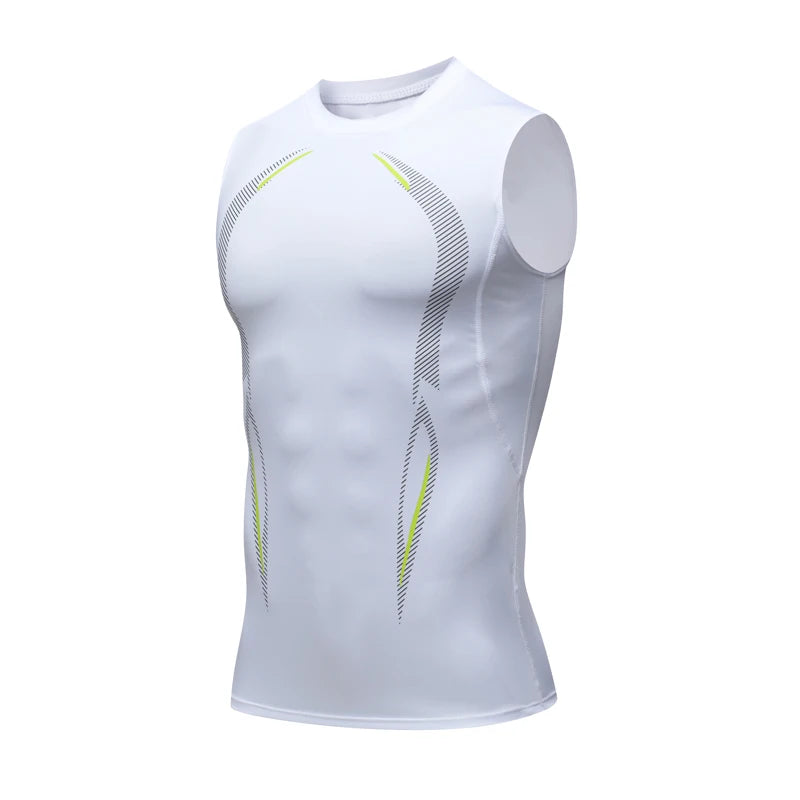 Men’s Compression Tank Top – Hides Belly Fat & Gynecomastia - Sleeveless Quick-Dry Gym Shirt – Muscle Fit Sports Vest for Running, Training & Bodybuilding