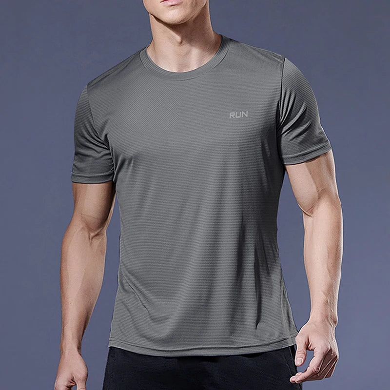 Men’s Quick-Dry Short Sleeve Gym T-Shirt – Lightweight Athletic Tee for Running, Fitness & Training