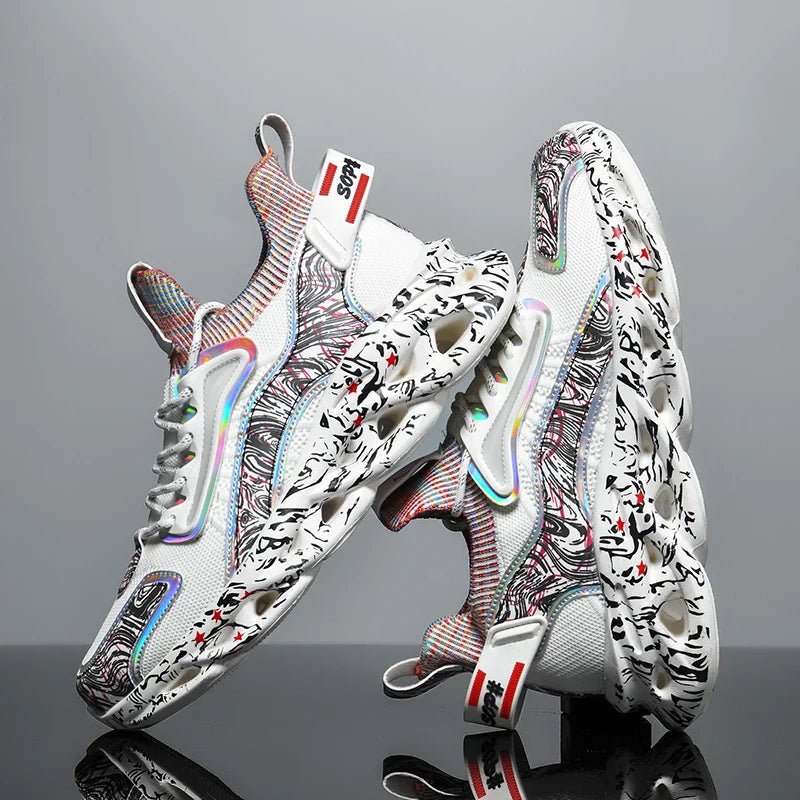 Men's Fashion Sneakers – Breathable Casual Running Shoes, Lightweight Sports Trainers, Comfortable Athletic Footwear