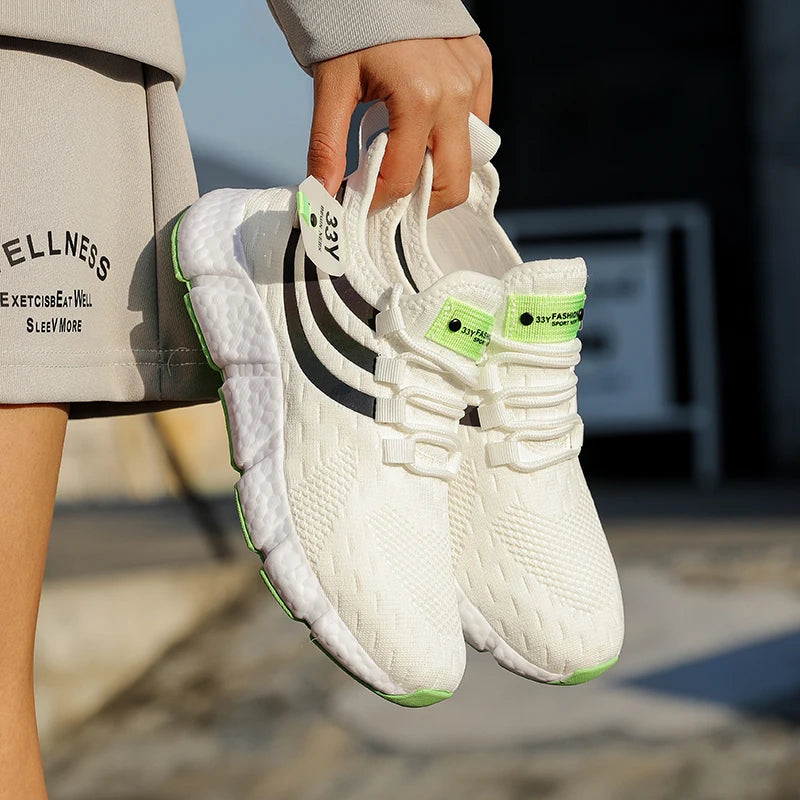 Casual Breathable Sneakers – Lightweight Mesh Running Shoes for Walking, Jogging & Outdoor Sports
