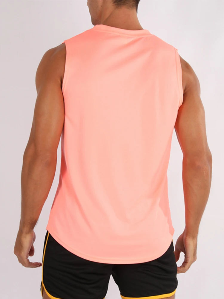 Men’s Sleeveless Fitness Training Vest – Lightweight Gym & Running Tank Top, shirt