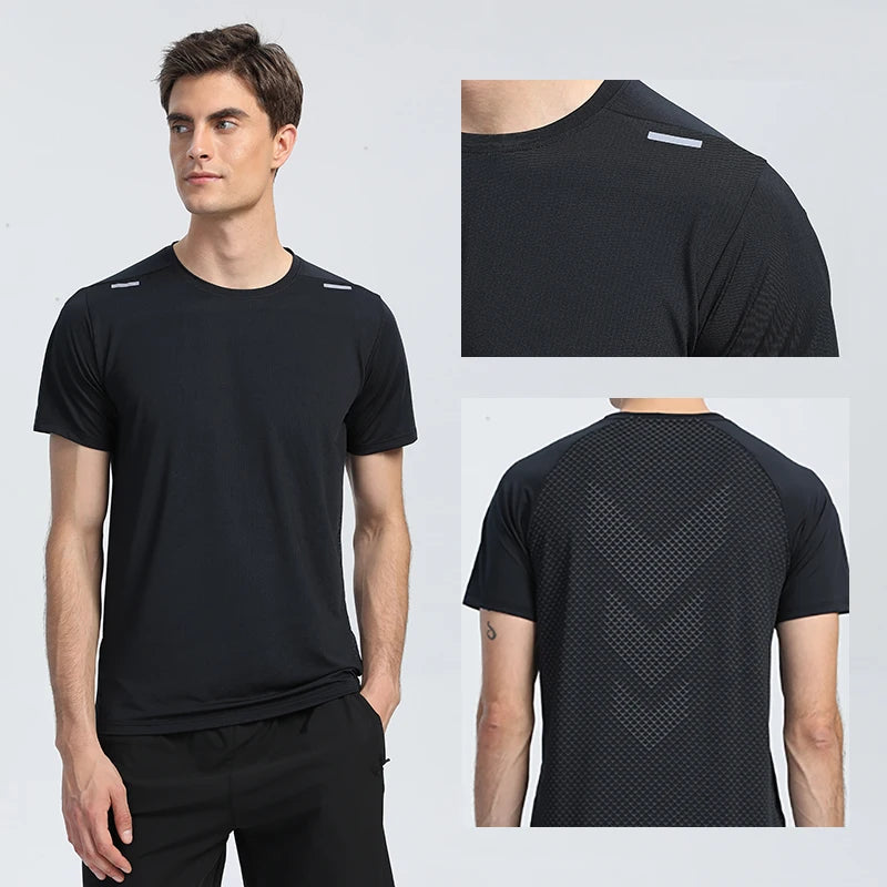 Men's Quick-Dry Running T-Shirt – Breathable Fitness Training Top for Gym, Jogging & Sports