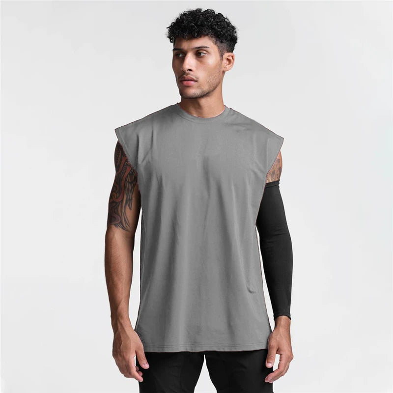 Men’s Sleeveless Gym Tank Top – Breathable Athletic Workout Shirt for Running, Training & Casual Sports