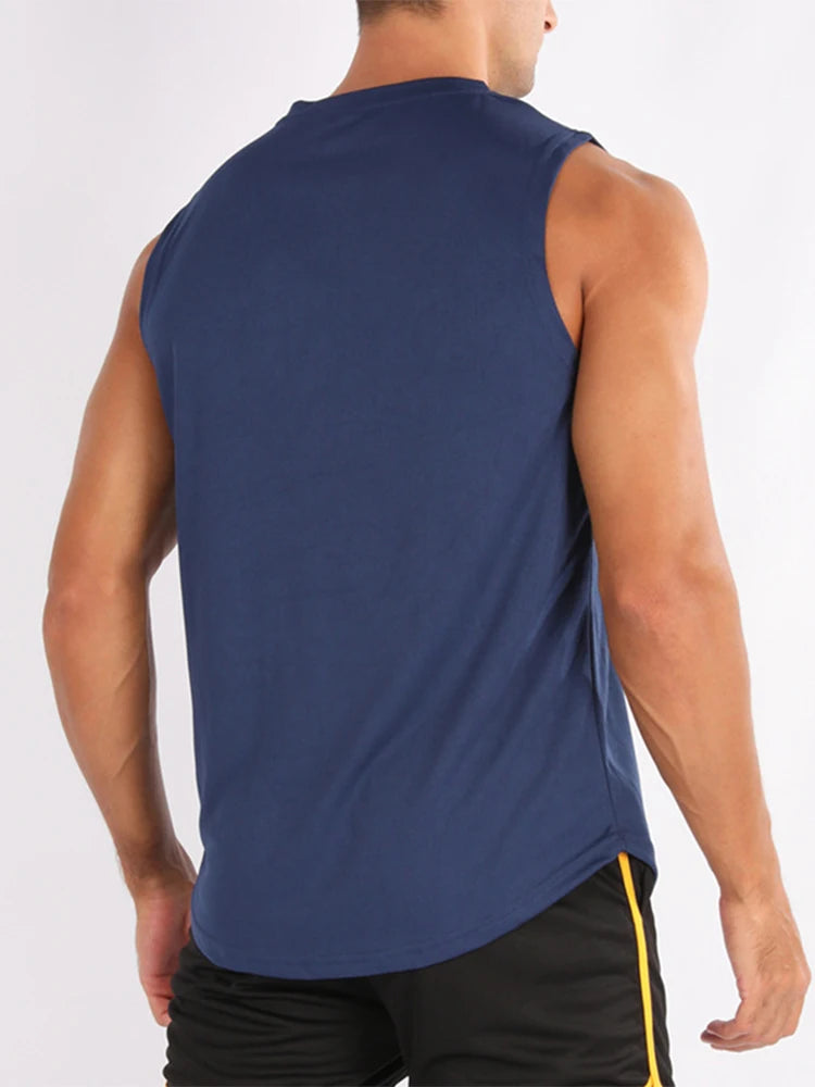 Men’s Sleeveless Fitness Training Vest – Lightweight Gym & Running Tank Top, shirt