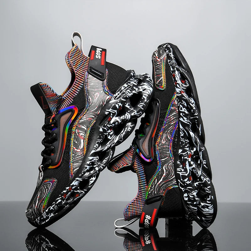 Men's Fashion Sneakers – Breathable Casual Running Shoes, Lightweight Sports Trainers, Comfortable Athletic Footwear