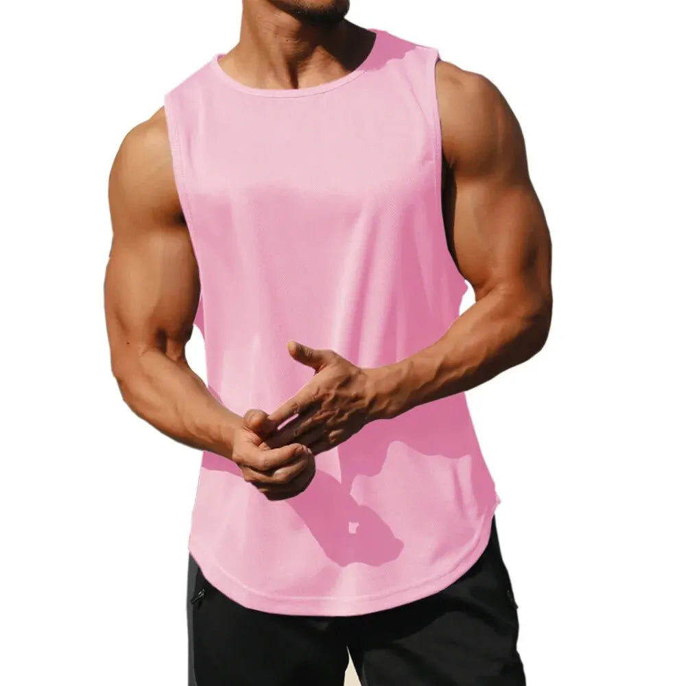 Men’s Quick-Dry Sports Tank Top – Loose Fit Sleeveless Shirt for Running, Training & Basketball