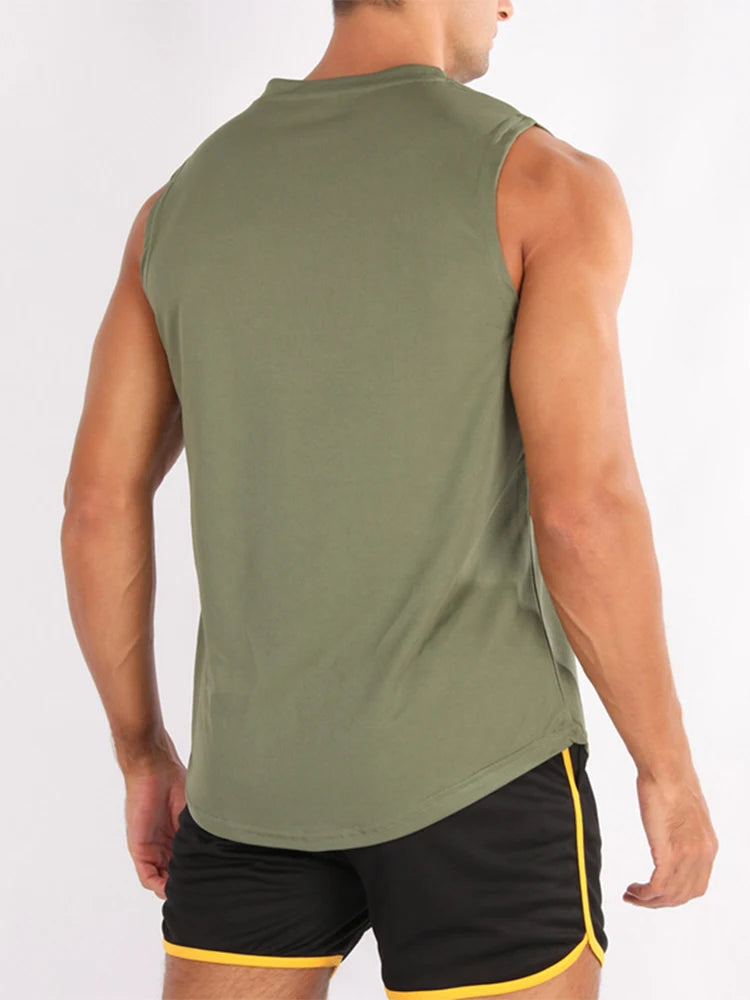 Men’s Sleeveless Fitness Training Vest – Lightweight Gym & Running Tank Top, shirt