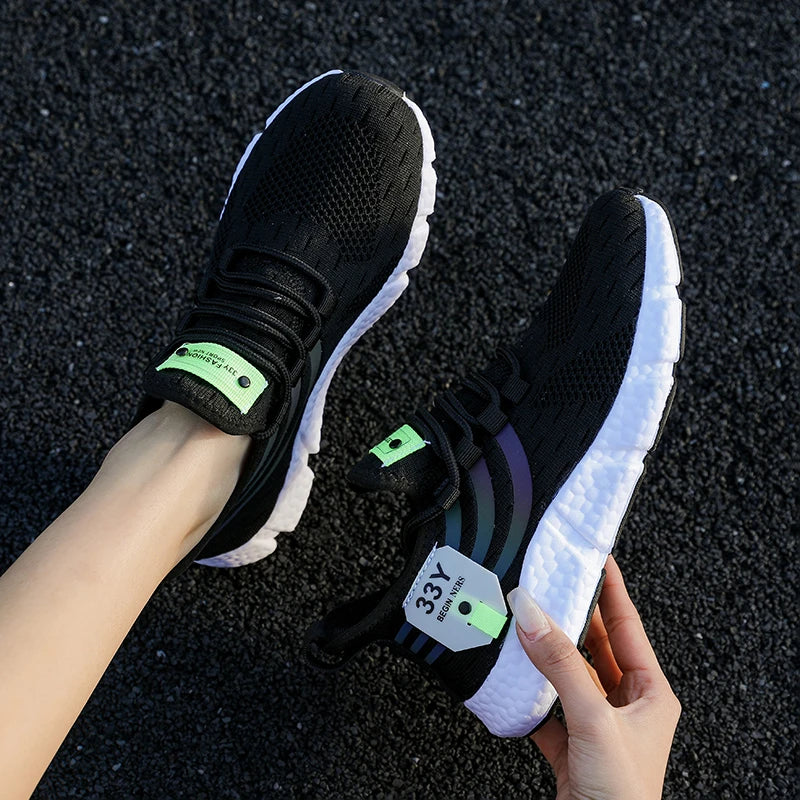 Casual Breathable Sneakers – Lightweight Mesh Running Shoes for Walking, Jogging & Outdoor Sports