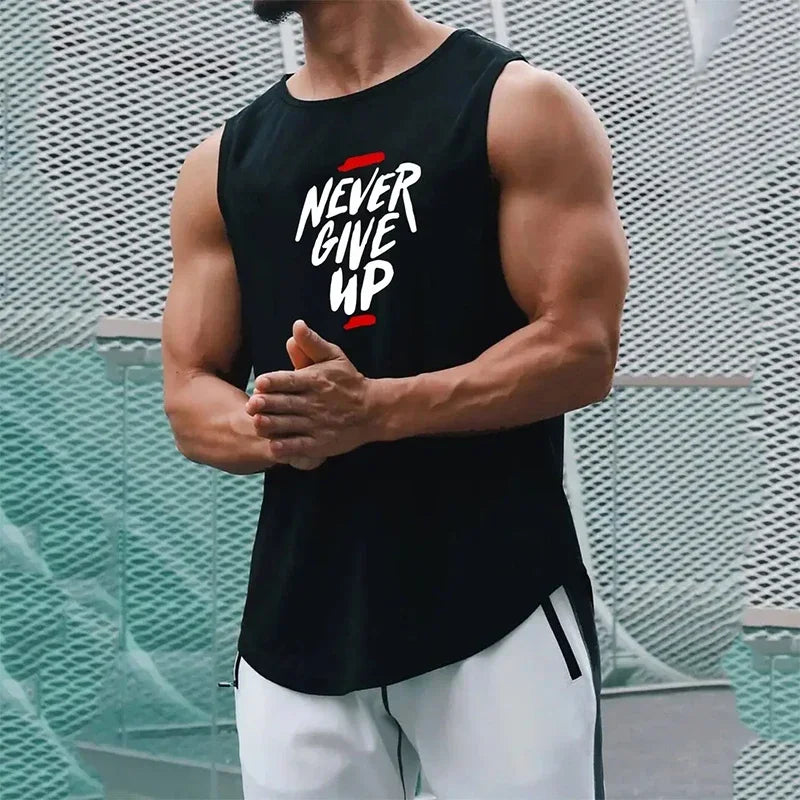 Men’s Tank Top Shirt – Loose Fit Quick-Dry Mesh Gym Vest for Running, Bodybuilding, Basketball & Fitness