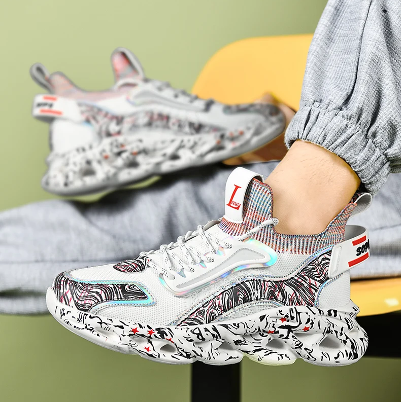 Men's Fashion Sneakers – Breathable Casual Running Shoes, Lightweight Sports Trainers, Comfortable Athletic Footwear