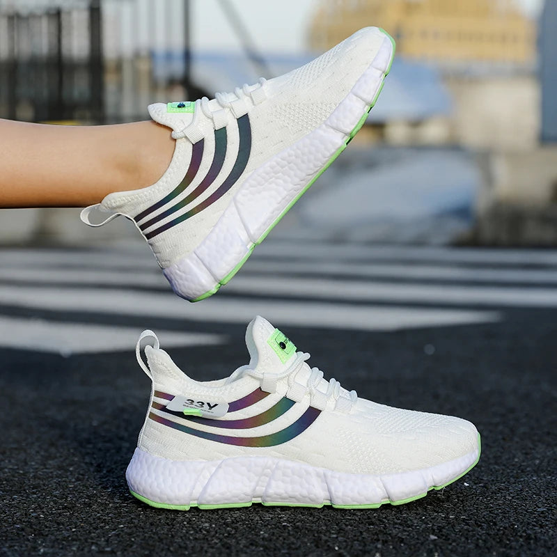 Casual Breathable Sneakers – Lightweight Mesh Running Shoes for Walking, Jogging & Outdoor Sports