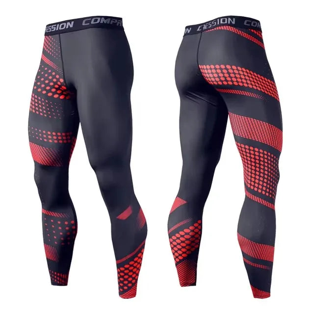 Men’s Compression Pants – Athletic Training Leggings for Gym, Running, Cycling & Sports – Quick Dry, Skinny Fit Workout Tights