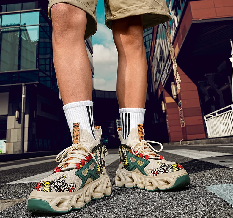 Men's Fashion Sneakers – Breathable Casual Running Shoes, Lightweight Sports Trainers, Comfortable Athletic Footwear