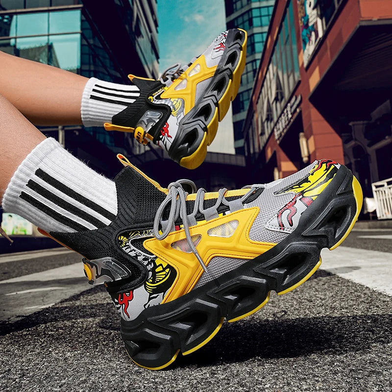 Men's Fashion Sneakers – Breathable Casual Running Shoes, Lightweight Sports Trainers, Comfortable Athletic Footwear