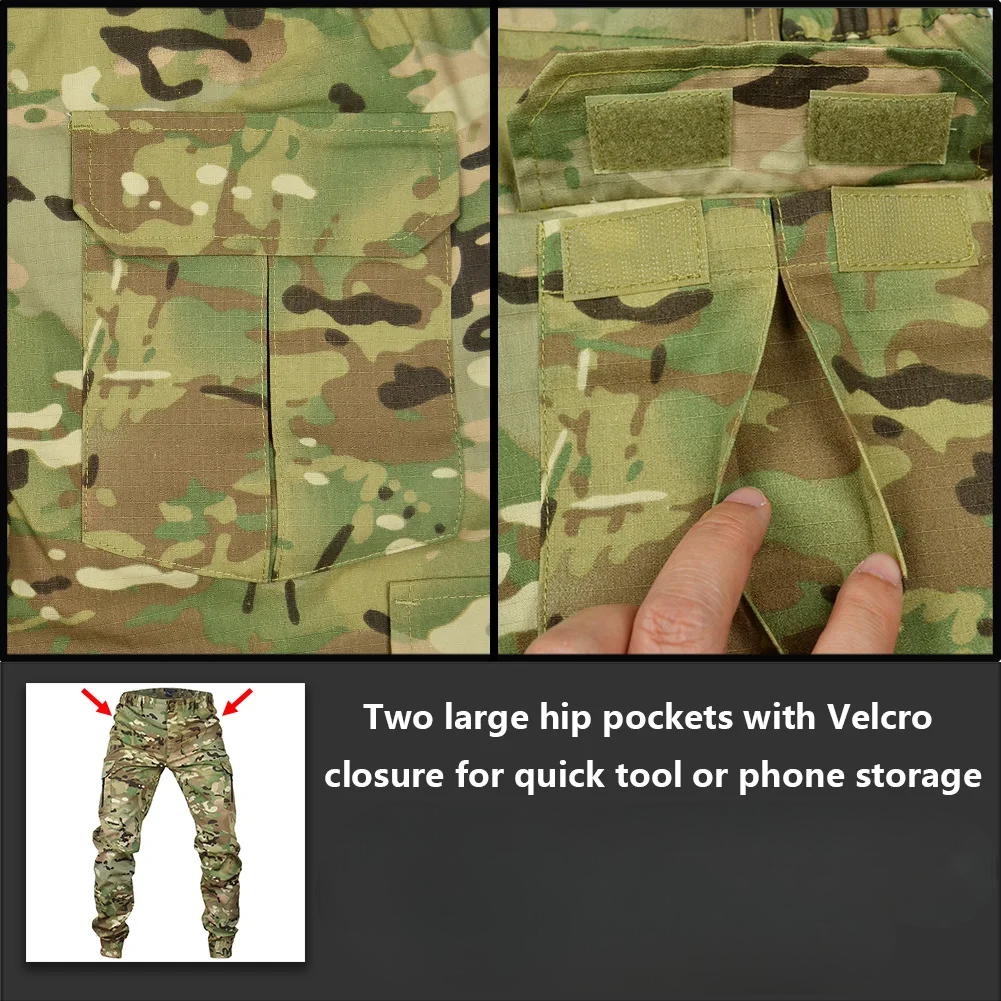 Tactical Joggers Outdoor Ripstop Cargo Pants Working Clothing Hiking Trousers Men's Streetwear