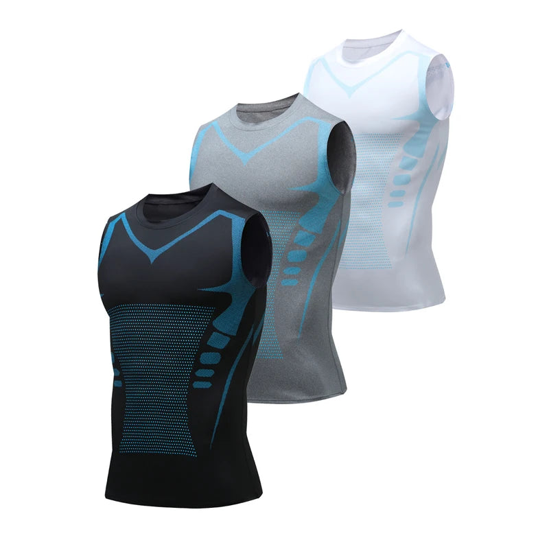Men’s Compression Shirt for Slimming and Hiding Belly, Love Handles, and Gynecomastia | ErgonBoost 2.0