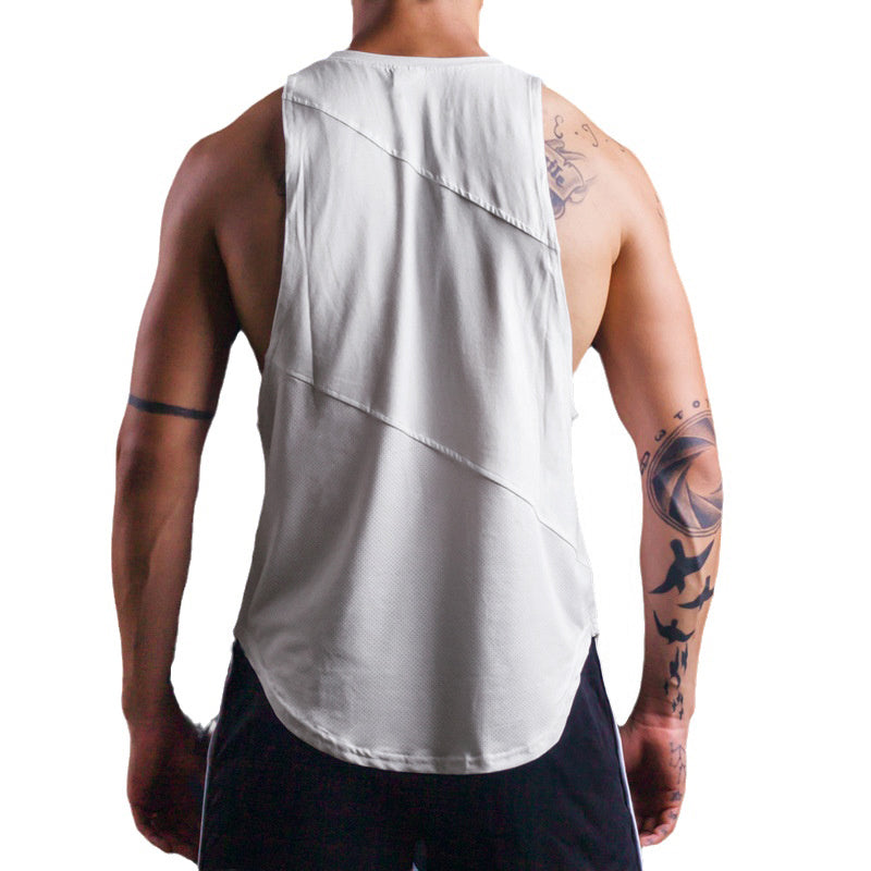 Men’s Athletic Tank Top Shirt – Sleeveless Gym Stringer Singlet for Bodybuilding, Fitness, and Training