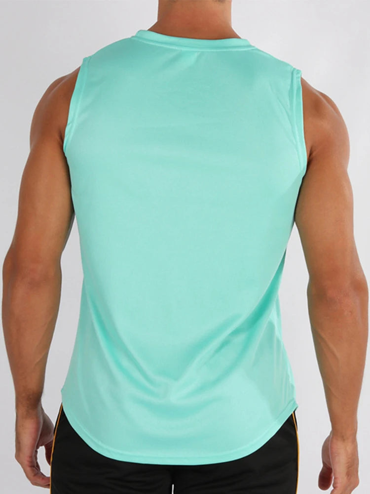 Men’s Sleeveless Fitness Training Vest – Lightweight Gym & Running Tank Top, shirt