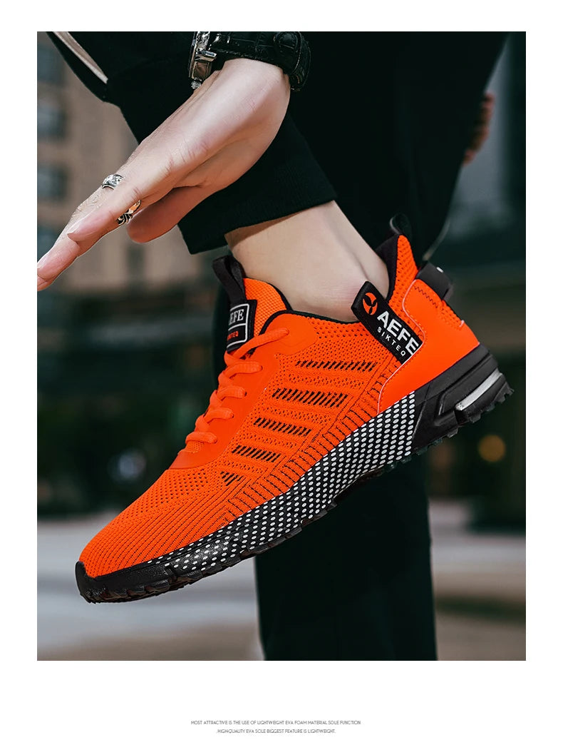 Men’s Running Shoes – Breathable Lightweight Outdoor Sports Sneakers, Comfortable Athletic Training Footwear