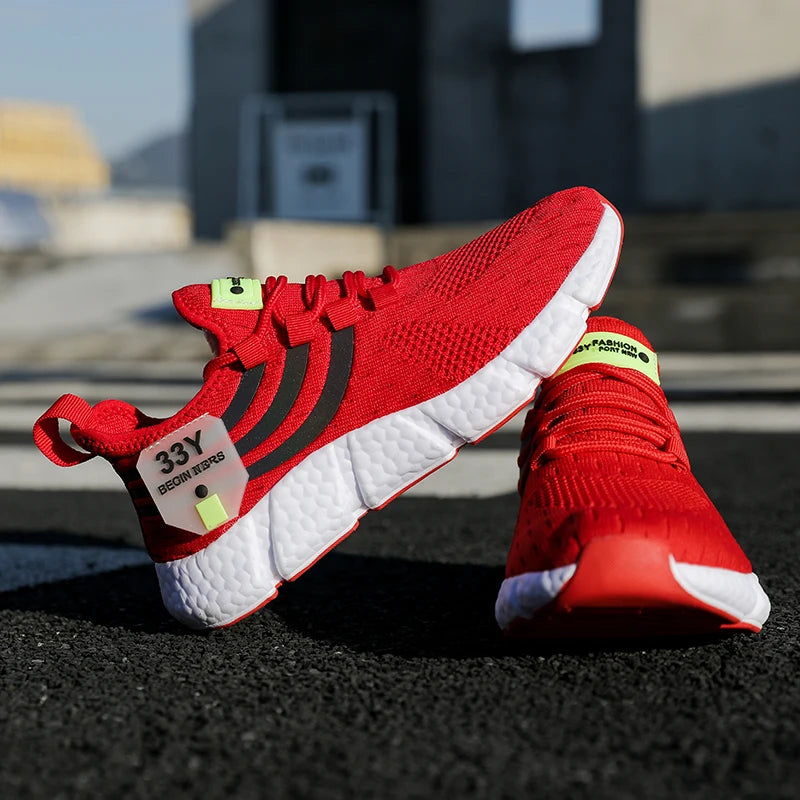 Casual Breathable Sneakers – Lightweight Mesh Running Shoes for Walking, Jogging & Outdoor Sports