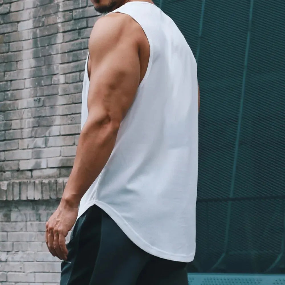 Men’s Quick-Dry Sports Tank Top – Loose Fit Sleeveless Shirt for Running, Training & Basketball