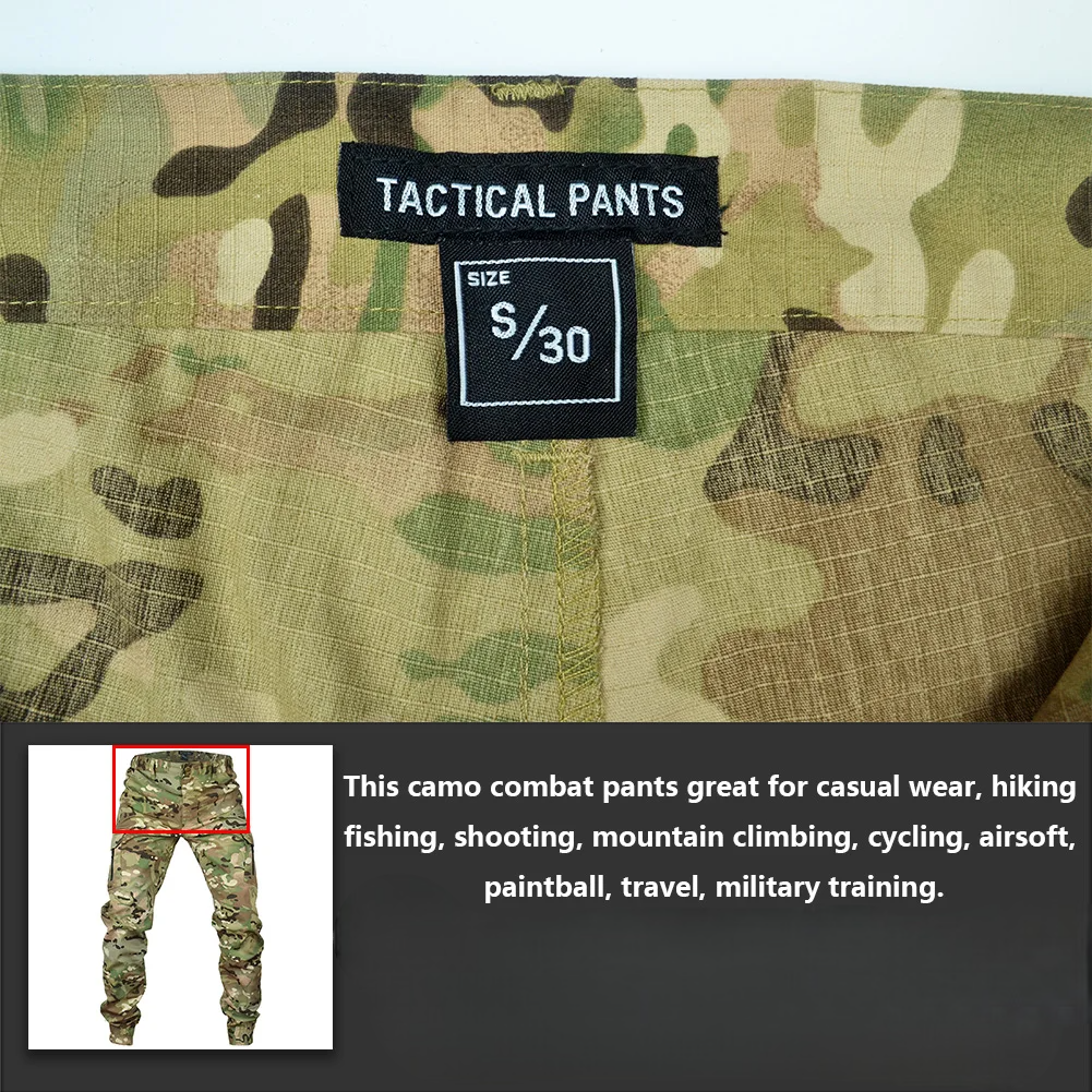 Tactical Joggers Outdoor Ripstop Cargo Pants Working Clothing Hiking Trousers Men's Streetwear