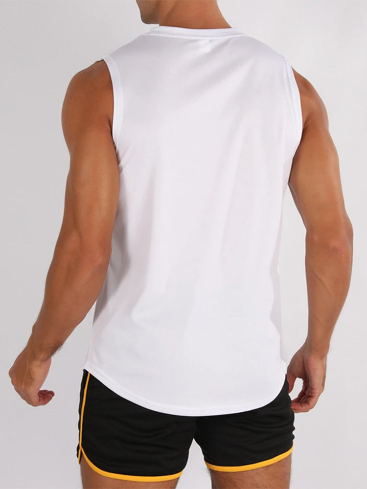 Men’s Sleeveless Fitness Training Vest – Lightweight Gym & Running Tank Top, shirt