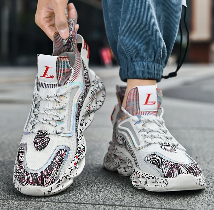 Men's Fashion Sneakers – Breathable Casual Running Shoes, Lightweight Sports Trainers, Comfortable Athletic Footwear