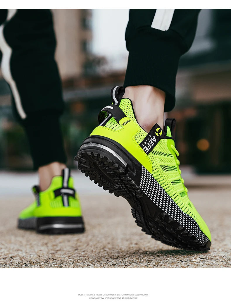 Men’s Running Shoes – Breathable Lightweight Outdoor Sports Sneakers, Comfortable Athletic Training Footwear