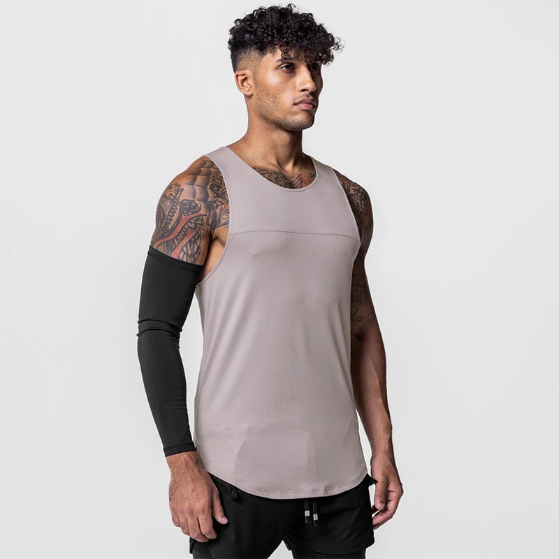 Men’s Sleeveless Bodybuilding Training Tank Top Shirt – High-Performance Gym Vest for Strength & Conditioning