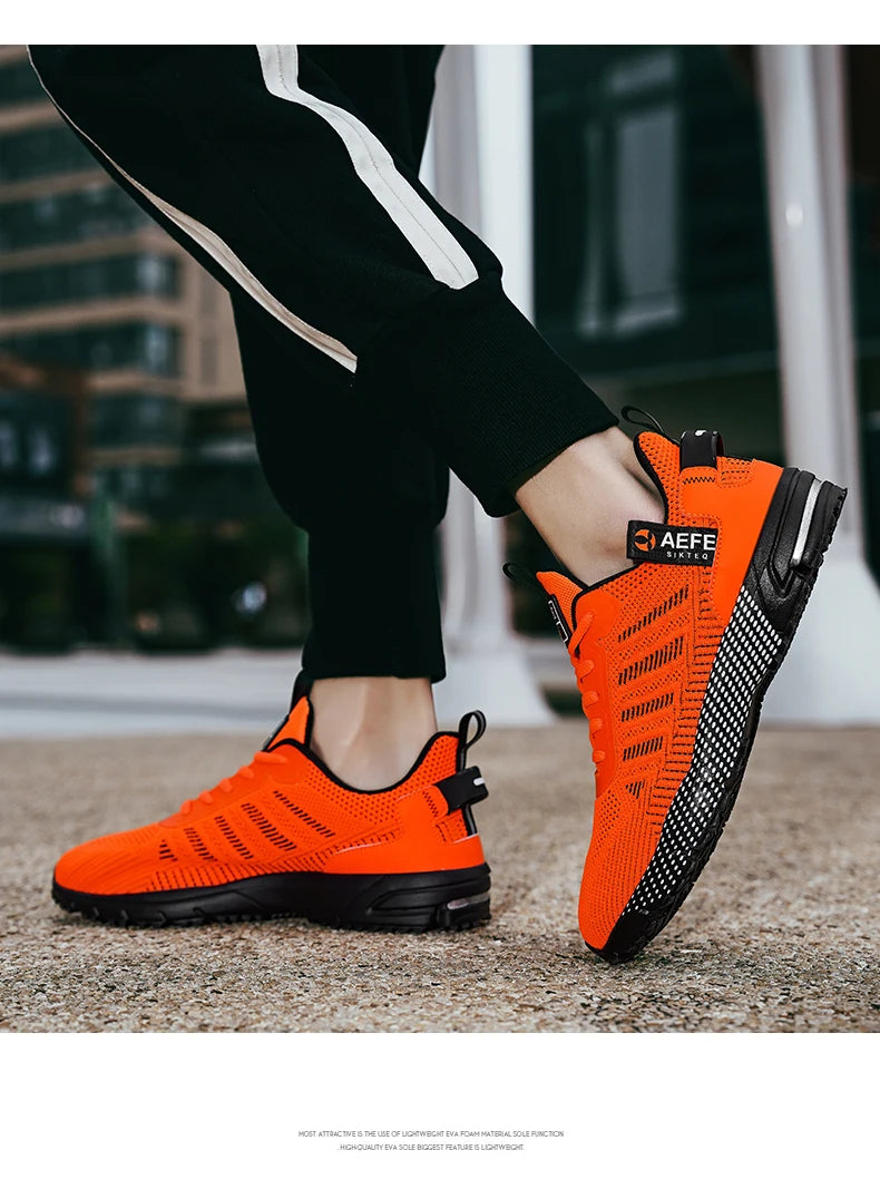 Men’s Running Shoes – Breathable Lightweight Outdoor Sports Sneakers, Comfortable Athletic Training Footwear