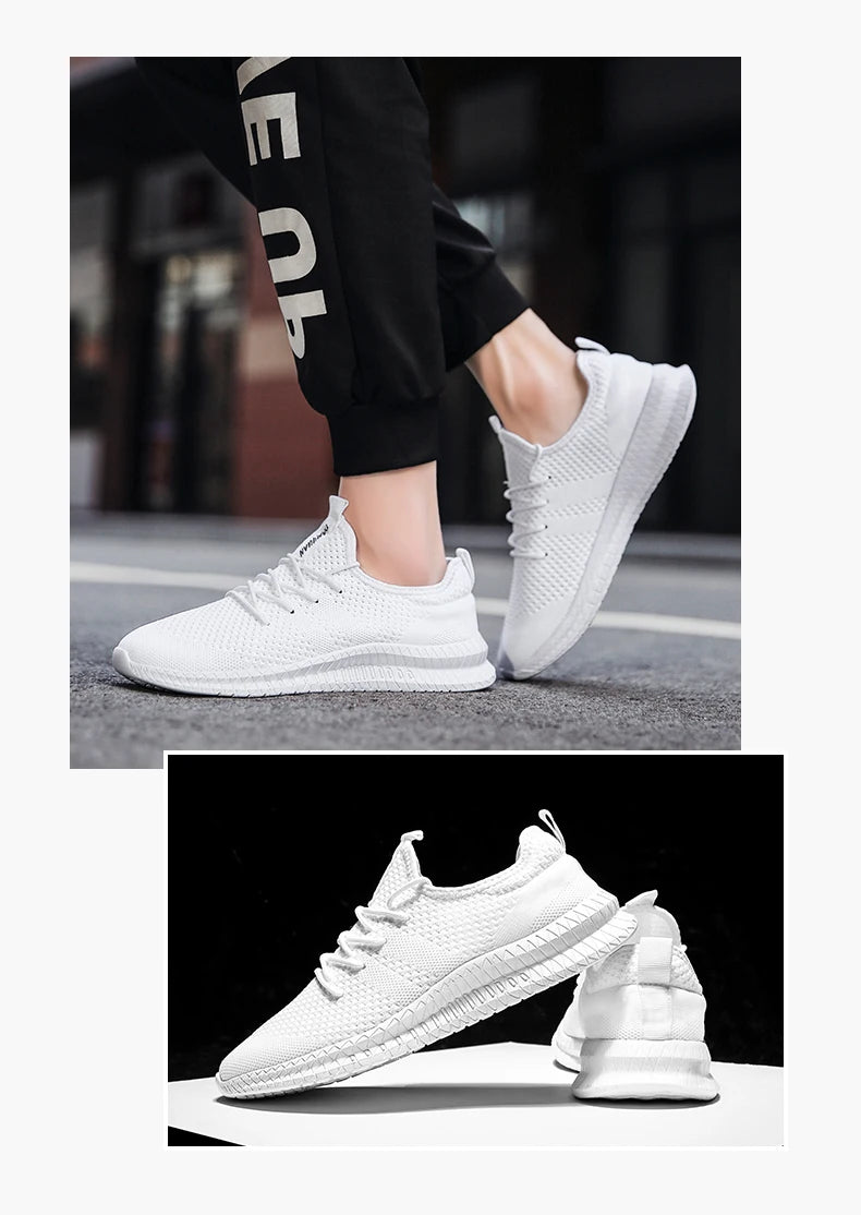 Men’s Breathable Mesh Sneakers – Lightweight Casual Running, Training & Walking Shoes