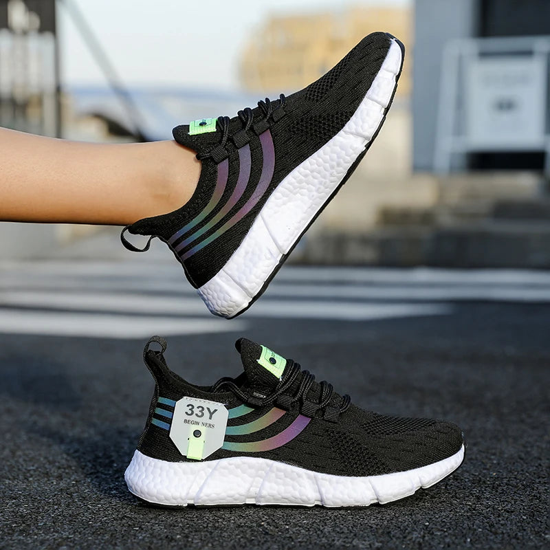 Casual Breathable Sneakers – Lightweight Mesh Running Shoes for Walking, Jogging & Outdoor Sports