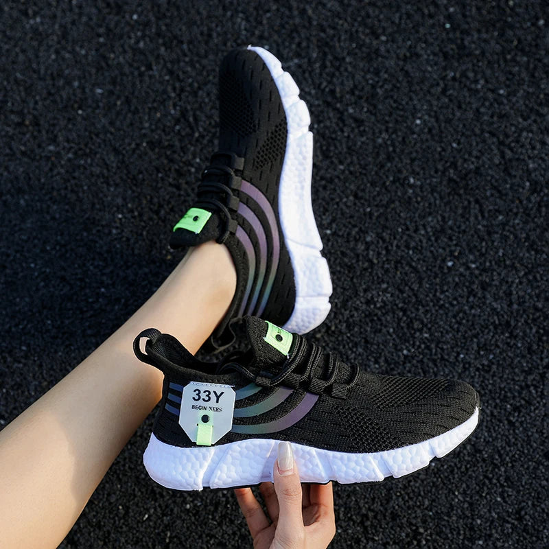 Casual Breathable Sneakers – Lightweight Mesh Running Shoes for Walking, Jogging & Outdoor Sports