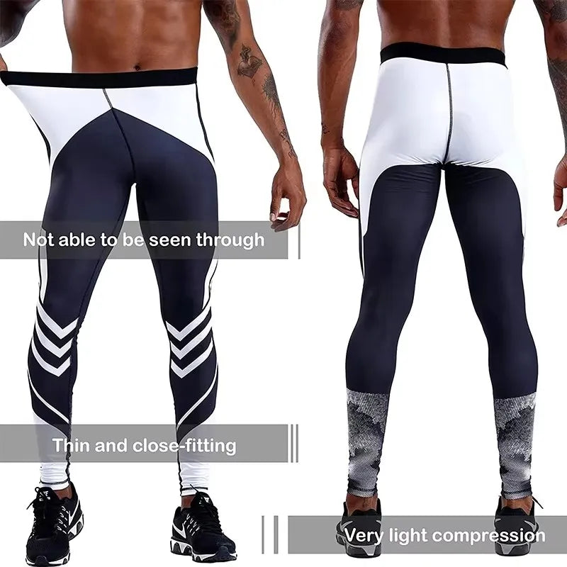 Men’s Compression Pants – Athletic Training Leggings for Gym, Running, Cycling & Sports – Quick Dry, Skinny Fit Workout Tights